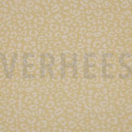 DOUBLE GAUZE JACQUARD DIERENHUID GEEL/ECRU (thumbnail)