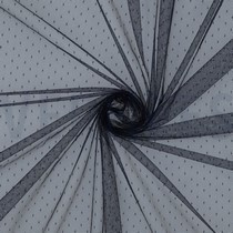FINE TULE DOTS NAVY (thumbnail)