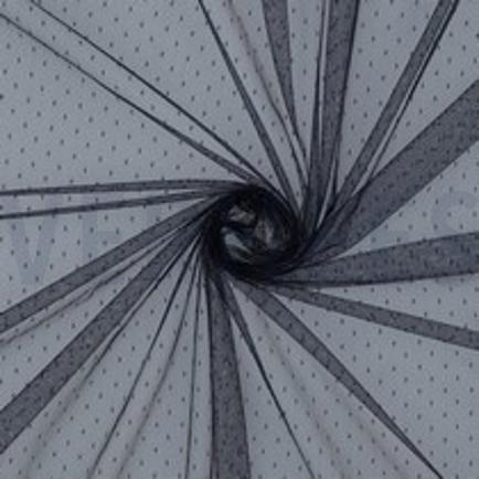 FEINER TÜLL PUNKTE MARINEBLAU (thumbnail)