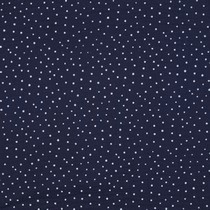 MUSSELIN KLEINE PUNKTE MARINEBLAU (thumbnail)