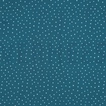 MUSSELIN KLEINE PUNKTE PETROL (thumbnail)