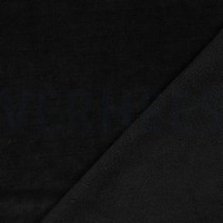 DOUBLE SIDED KNITTED VELOURS SHERPA BLACK (thumbnail)