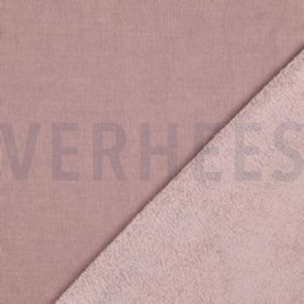 DOUBLE SIDED KNITTED VELOURS SHERPA ROUGE (thumbnail)
