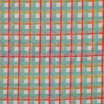 COTTON VOILE DIGITAL CHECKS DARK MINT (thumbnail)