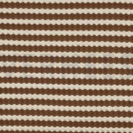 KNITTED JACQUARD STRIPES BROWN (thumbnail)