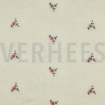 TEDDY EMBROIDERY FLOWERS ECRU (thumbnail)