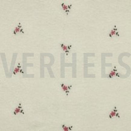 TEDDY EMBROIDERY FLOWERS ECRU (thumbnail)