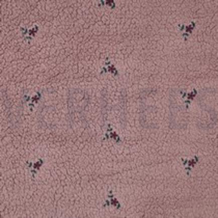 TEDDY EMBROIDERY FLOWERS MAUVE (thumbnail)