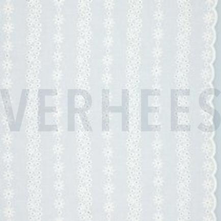 COTTON EMBROIDERY TWO-SIDE SCALLOP WHITE (thumbnail)