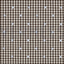 KATOEN VISCOSE EMBROIDERY BLOEMEN BRUIN (thumbnail)