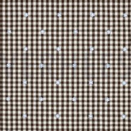 KATOEN VISCOSE EMBROIDERY BLOEMEN BRUIN (thumbnail)