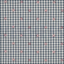 KATOEN VISCOSE EMBROIDERY BLOEMEN PETROL (thumbnail)