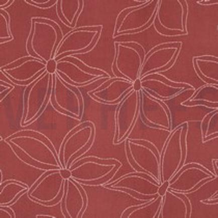 BAUMWOLLE GEWASCHEN STICKEREI BLUMEN BLUSH (thumbnail)