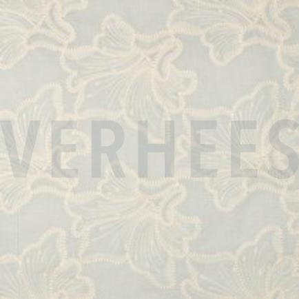 KATOEN EMBROIDERY BLOEMEN ECRU (thumbnail)
