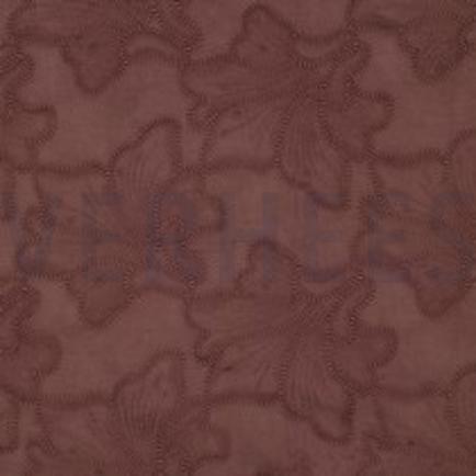 KATOEN EMBROIDERY BLOEMEN BRUIN (thumbnail)