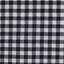 COTON TEINT EN FIL BROSSÉ CARREAUX BLEU MARINE (thumbnail)