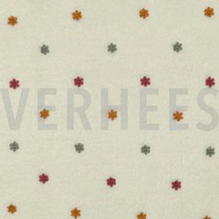 TEDDY EMBROIDERY BLOEMEN ECRU (thumbnail)