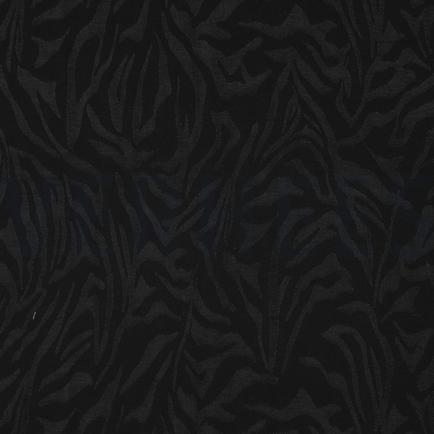 VISCOSE JACQUARD DIERENHUID ZWART (thumbnail)