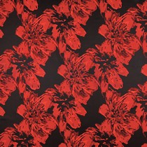 JACQUARD FLEURS ROUGE VIF (thumbnail)