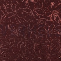 JACQUARD BLUMEN BORDEAUXROT (thumbnail)