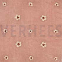 POLAIRE BRODERIE FLEURS ROSE (thumbnail)