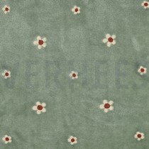 POLAIRE BRODERIE FLEURS SAUGE (thumbnail)