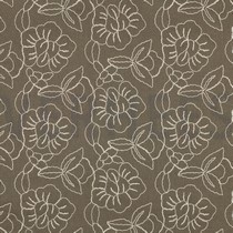 LINNEN VISCOSE EMBROIDERY BLOEMEN ZAND (thumbnail)