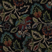 GOBELIN CHENILLE BLUMEN SCHWARZ (thumbnail)