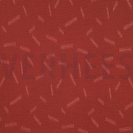 DOBBY JACQUARD STREPEN ROOD/ROUGE (thumbnail)
