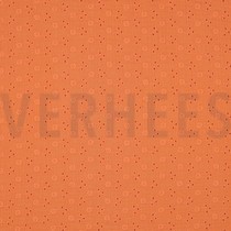 DOUBLE GAUZE EMBROIDERY BLOEMEN ORANJE (thumbnail)