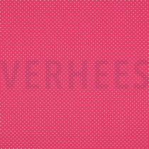 KATOENEN POPLIN KLEINE STIPPEN ROZE (thumbnail)