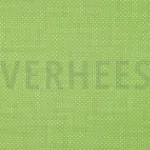 KATOENEN POPLIN KLEINE STIPPEN LIMOEN (thumbnail)