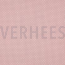 KATOENEN POPLIN KLEINE STIPPEN OUDROZE (thumbnail)