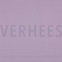 KATOENEN POPLIN KLEINE STIPPEN LILA (thumbnail)