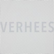 BAUMWOLLE POPELINE KLEINE PUNKTE WEISS/MARINEBLAU (thumbnail)
