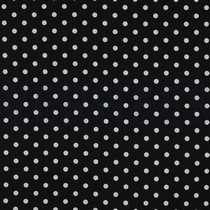 BAUMWOLLE POPELINE PUNKTE SCHWARZ (thumbnail)