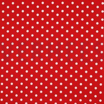 BAUMWOLLE POPELINE PUNKTE ROT (thumbnail)