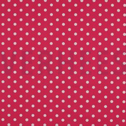KATOENEN POPLIN STIPPEN ROZE (thumbnail)