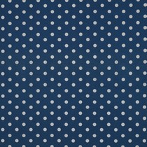 BAUMWOLLE POPELINE PUNKTE BLAU (thumbnail)