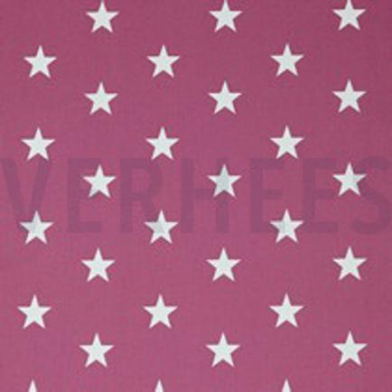 BAUMWOLLE POPELINE STERNE MAUVE (thumbnail)