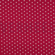 POPLIN PETIT STARS CERISE (thumbnail)