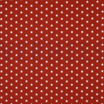 POPLIN PETIT STARS TERRACOTTA (thumbnail)