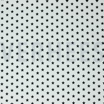 POPLIN PETIT STARS WHITE/BLACK (thumbnail)