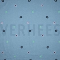 B-JEANS STICKEREI BLUMEN JEANSBLAU (thumbnail)