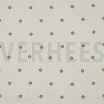 LEINEN VISKOSE STICKEREI QUADRAT SAND (thumbnail)