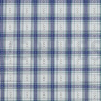 KATOEN JACQUARD DOBBY BLOEMEN BLAUW (thumbnail)