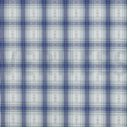 KATOEN JACQUARD DOBBY BLOEMEN BLAUW (thumbnail)