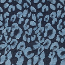 DENIM FLUWEEL JACQUARD DIERENHUID JEANSBLAUW (thumbnail)
