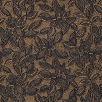 DENIM SAMT JACQUARD BLÄTTER BRAUN (thumbnail)