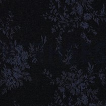 DENIM VELVET JACQUARD FLOWERS BLACK (thumbnail)
